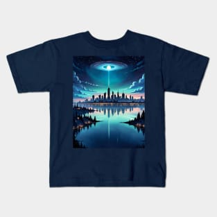 Out of this World - Magical Nighttime Skyline Kids T-Shirt